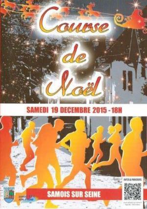 Course noel affiche